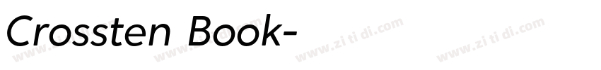 Crossten Book字体转换